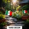 G128 12 Pack Handheld Mexico Mexican Stick Flags | 4x6 In | Printed 150D Polyester, Country Flag, Solid Plastic Stick, Spear White Tip